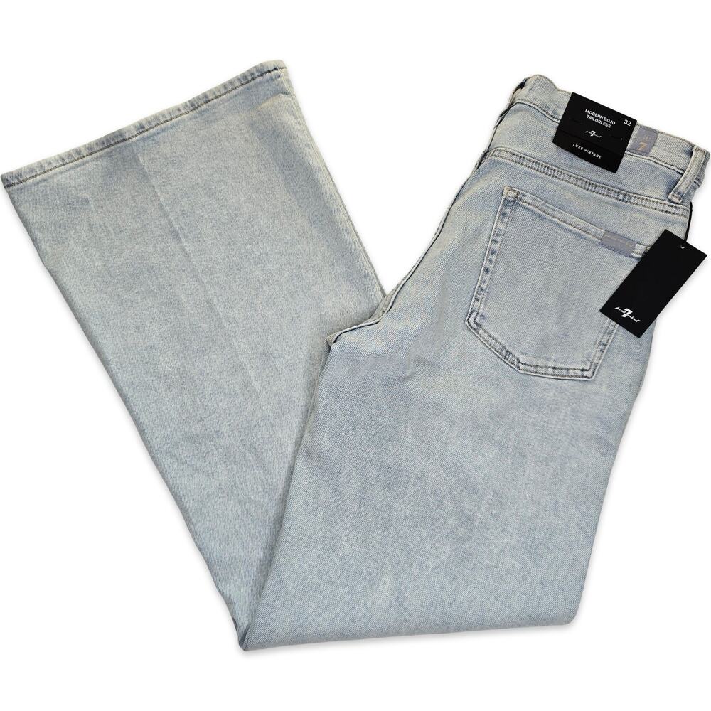 7 For All Mankind‎ Dojo Tailorless Flare Jeans 32 NWT